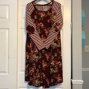 Long sleeve Reborn J swing dress